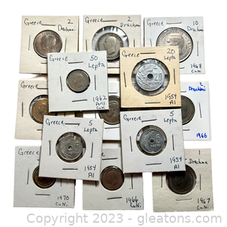 Collection of Valuable Coins from Greece
