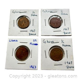 Collection of Valuable Coins from Ghana