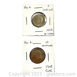 Two Collectible Coins from Haiti