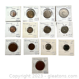 Collection of Valuable Coins from Norway