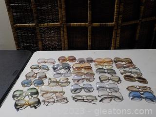 30 Pair of Sunglasses (some clear lenses)