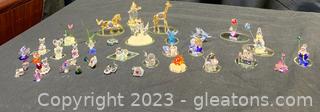 Assortment of Miniature Crystal Figurines 
