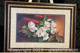 “Magnolias Bouquet” Framed Picture