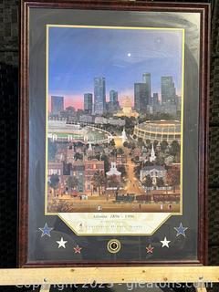 Michel Delacroix Atlanta 1896-1996 Framed Offset Poster Centennial Olympic Games
