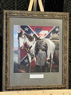 General Lee & Traveller Collectible Framed Print by Michael Gnatek 