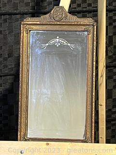 Vintage Carved Framed Wall Mirror 