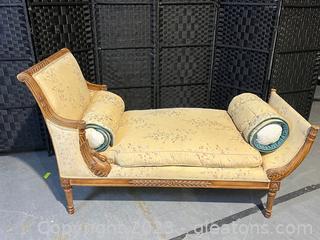 Mid-Century Upholstered Chaise Daybed Lounge  