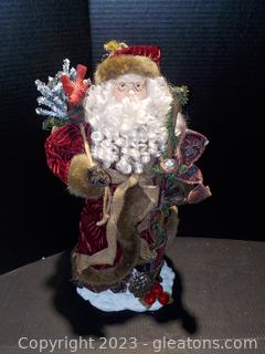 Nostalgic Santa with a Music Box in his Toy Sack