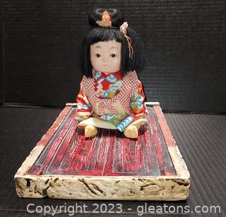 Asian Decor- Small Doll, Wall Art 