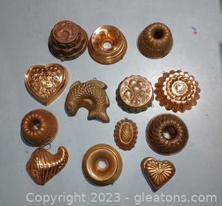 13 Lovely Copper Molds 