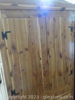 2-Door Upright Cedar Wardrobe