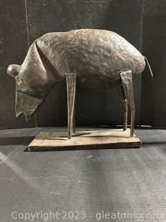 Wild Boar Metal Figurine 