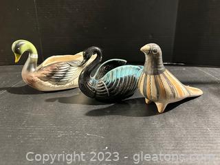 Bird, Duck & Swan Collection (Lot of 3) 