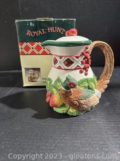 Royal Hunt by Noritake Pheasant Tea Pot (Lot of 1) 