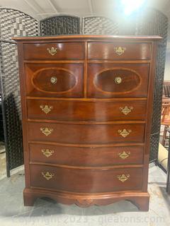 Gentleman’s Palmer Home Collection Mahogany Inlaid Chest by Lexington Furniture 