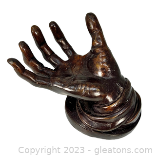 Open Hand Sculpture (Possibly Bronze!)