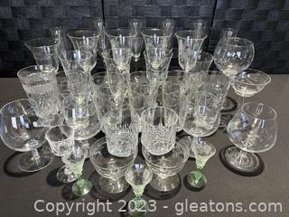 Various Cocktail & Wine Glasses