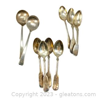 Assortment of Vintage Silver Spoons (Sterling and Silver Plate)