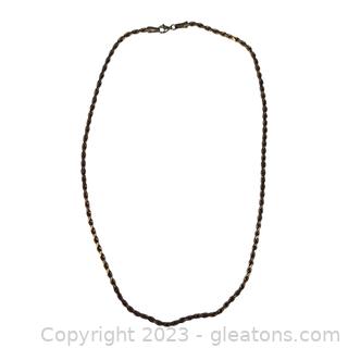10kt Yellow Gold Rope Chain