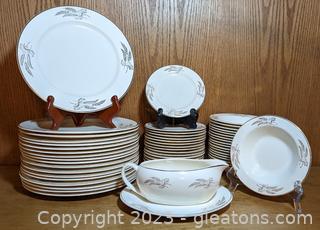 Late 50s- Early 60s Prairie Gold Lifetime China Set (19 Piece Set) 