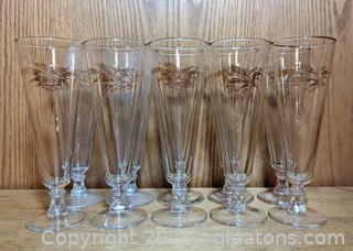 Late 50s-Early 60s Prairie Gold Pilsner Glasses 
