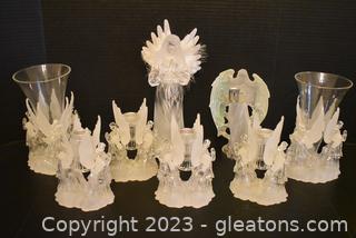 Acrylic Praying Angels Most are Candle Holders 