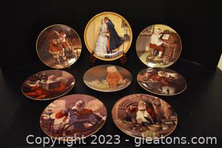 Limited Edition Plates of Tom Browning  Art Work - Plate by Gutmann Knowles Rockwell - The Rarest Rockwell 