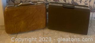 Vintage Samsonite and Tourister Small Suitcases/Briefcases