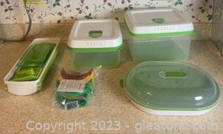 Fresh Vent Containers-Steamer Poacher Container-Grater-Taco Holders