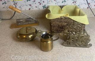Vintage Pecan Nutcracker-Brass Items-Basket