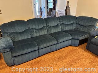 Comfortable Reclining Sectional (Not all Pieces Photographed Together) 