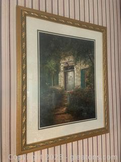 Framed Print of An Unknown Garden Door