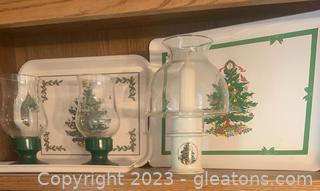 Spode Inspired Trays and Candle Holders