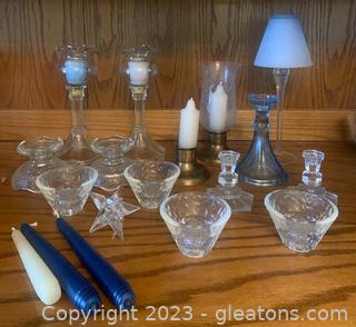 Anchor Hocking and Other Vintage Candle Holders