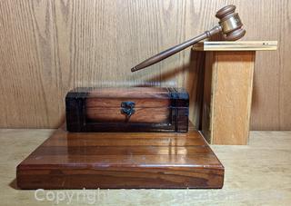 “Stop Talking” Gavel, Cure Wood Inspired Chest, & More 