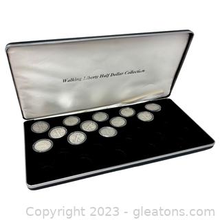 Walking Liberty Half Dollar Collection (12 Coins)