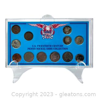 U.S. Twentieth Century Penny, Nickel & Dime Collection