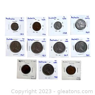 Collection of Valuable Coins from Australia (1960's)