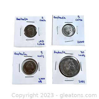 4 Collectible Coins from Australia (2000's)