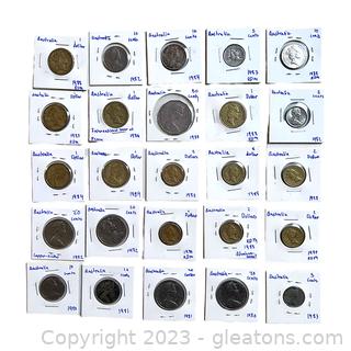 Large Collection of Valuable Coins from Australia (1980's)