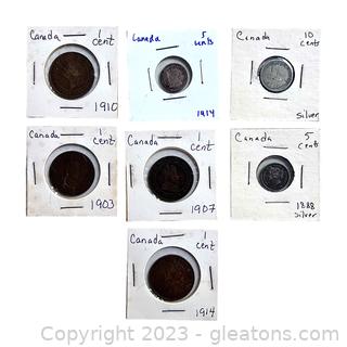Collection of Antique Coins from Canada