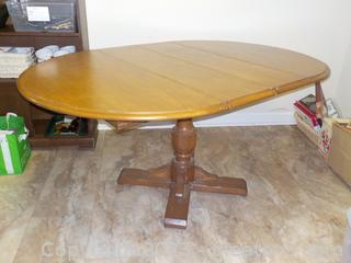 Oval Pedestal Dining Table
(In basement with easy exit)
