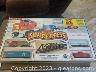 Vintage Bachmann Silver Express Electric Train Set,
in original box.