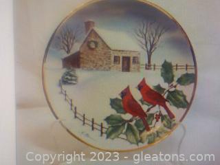 6 Christmas Collectors' Plates from the American Lung
Association.  One plate in each picture