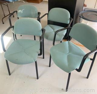 Four Upholstered Arm Chairs
