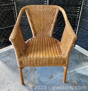 Outdoor Wicker Bucket Chair