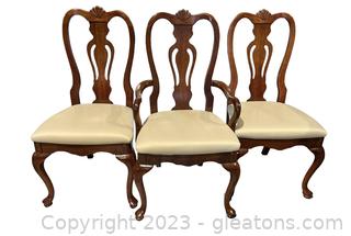 3 Upholstered Dining Chairs by Dixie Furniture Company