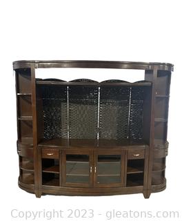 Lighted Large Console/Curio Display Cabinet