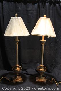 Pair of Urn Style Table Lamps