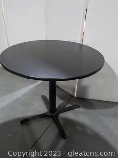 Black Topped Café Table Seats four